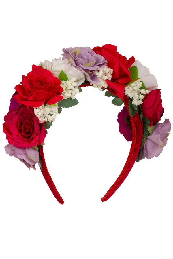 Alice band with flowers