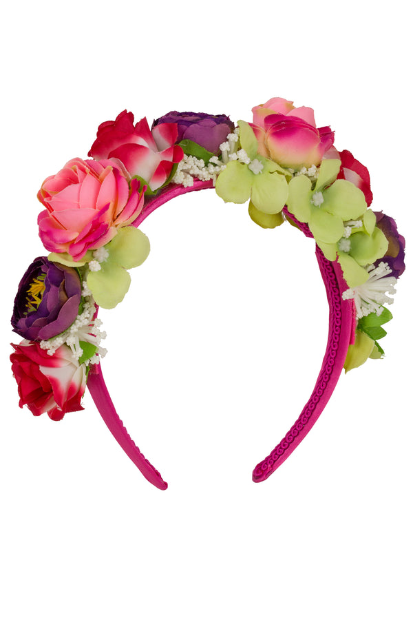 Alice band with flowers